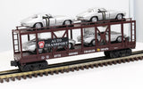 MTH Railking 30-76064 Pennsylvania Auto Carrier Flat Car W/4 63 Corvettes O SCALE Like New