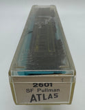 Atlas 2601 A.T.&S.F. PULLMAN ST. CROIX COACH CAR N Scale Like New