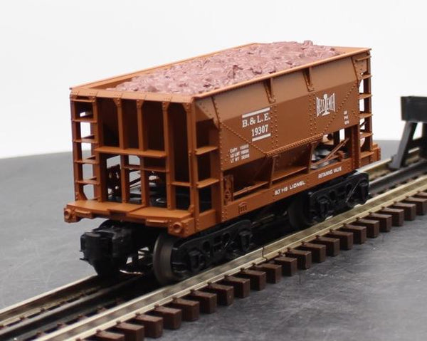 Lionel 6-19307 Bessemer & Lake Erie Ore Car with Ore Load O SCALE Like New