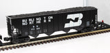 Weaver U4903 Burlington Northern 4 Bay High Side Hopper O SCALE Like New