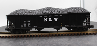 MTH Premier 20-97408 Norfolk & Western 4-Bay Hopper Car . O SCALE Like New Damaged Box