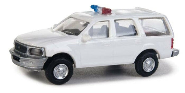 Walthers 949-12044 Ford(R) Expedition Special Service Vehicle (SSV) -- Police agency decals (white, nonworking lights) HO SCALE NEW