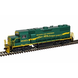 Atlas 10004563 READING & NORTHERN R&N 40th ANNIVERSARY GP38-2 TRAINMAN SILVER #2023 HO Scale NEW