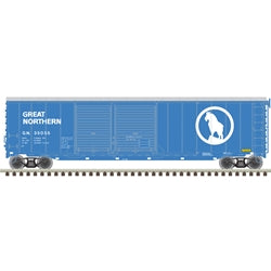 Atlas 20006579 50' POSTWAR DOUBLE DOOR BOX CAR GREAT NORTHERN #35055 HO SCALE NEW