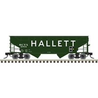 Atlas 20007443 TRAINMAN 2-BAY OFFSET HOPPER HALLETT #9732 HO SCALE NEW