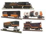 MTH 70-2032-1, 70-74067, 70-73029, 70-77022, 70-76031 Harley-Davidson Diesel Engine and Freight Car Set (Set of 5) G Scale NEW