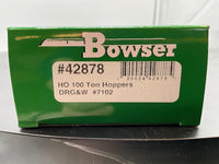 Bowser 42878 DRG&W 100 Ton Hopper (no load) HO SCALE NEW