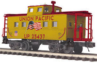 MTH Premier 20-91628 Union Pacific UP Flag Steel Caboose Center Cupola #25438 O Scale NIB