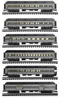 K-Line K-4870C New York Central NYC 6-Car Heavyweight 15" Passenger Car set O SCALE Like New