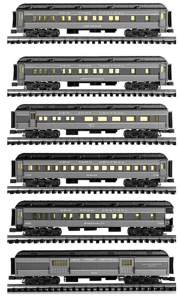 K-Line K-4870C New York Central NYC 6-Car Heavyweight 15" Passenger Car set O SCALE Like New