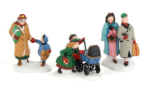 Department 56 58899 Let's Go Shopping in the City figures-- Heritage Village Collection