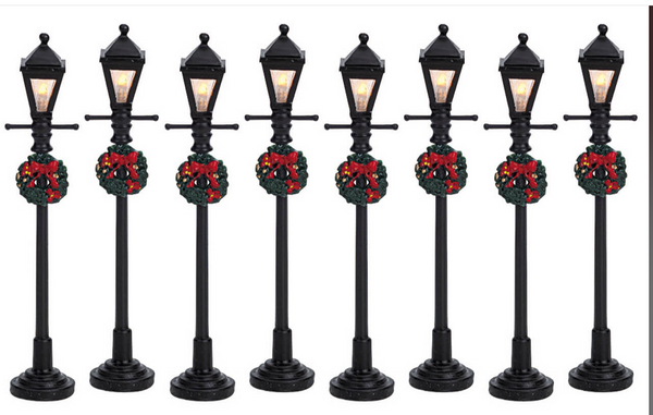 Lemax  64500 Set of 8 Lights (Christmas Wreaths)