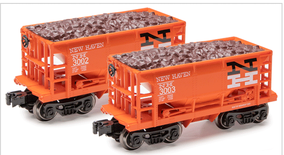 Menards 275-9157  New Haven Ore Cars 2 Pack O SCALE NEW