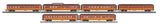 MTH 30-67859 Milwaukee Road 4-Car 60' Streamlined Passenger Set with 30-67860 2-Car 60' Streamlined Sleeper/Diner O Scale NEW