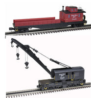 Atlas 3001239 Nickel Plate Road Crane Car AND 3001245 Nickel Plate Road Crane Tender (Set of 2) O Scale limited NEW