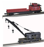 Atlas 3001239 Nickel Plate Road Crane Car AND 3001245 Nickel Plate Road Crane Tender (Set of 2) O Scale limited NEW