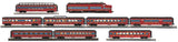 MTH 30-21390-1 North Pole Alco PA A-Unit Diesel Proto-Sound 3.0, 30-68310 4-Car Streamlined Passenger Set, 30-68311 2-Car Sleeper/Diner, 30-68312 Streamlined Coach Car, 30-68313 Streamlined Full-Length Vista Dome Car LIMITED O SCALE NEW