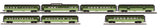 MTH 30-68102 Northern Pacific NP 60' Streamlined 4 car passenger set with 30-68103 2 car set and 30-68104 Coach Car