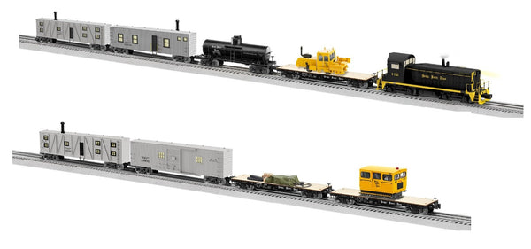Lionel 2122180 Nickel Plate Road NPR Work Train Set with 2126490 Expansion Pack (Set of 2) O Scale NEW