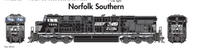 Athearn ATHG83042 Norfolk Southern ES44DC Diesel locomotive w PTC -- DC Operation-- 7555 HO SCALE Like New