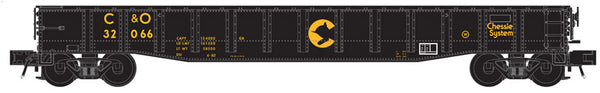 Atlas 2002118-1 Trainman 52'6" Gondola Chessie System/C&O* (Black/Yellow) O SCALE NEW