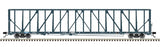 Atlas 3001791-2 FIRST UNION RAIL [FURX] MASTER 73' CENTER PARTITION FLAT CAR #733790 INTERFOR LOAD 3 RAIL LIMITED O SCALE  NEW