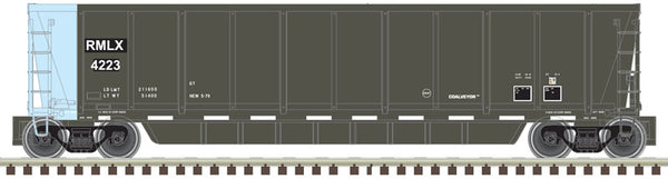 Atlas 3005613-2 RMG Leasing Coalveyor Bathtub Gondola 4206 3 rail O SCALE NEW