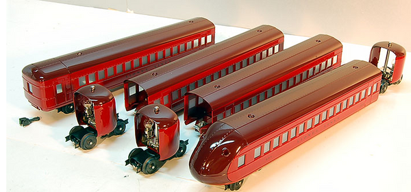 Lionel 6-51201 Rail Chief 4 car passenger car set tinplate O SCALE NEW