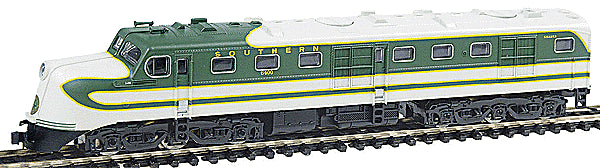 Walthers PROTO N 7743 Southern  Diesel Alco DL-109 - Powered -- #6400 (green, aluminum) N Scale Like New