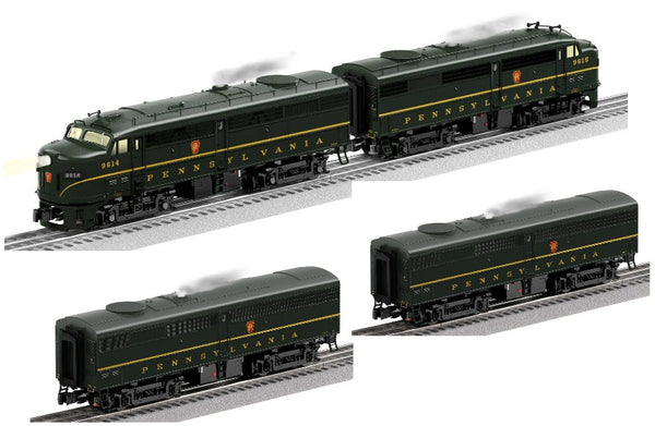 Lionel 2533910 Pennsylvania Railroad PRR FA-2 AA Set, 2533918 PRR FB-2 #9614B AND 2533919 PRR FB-2 Superbass #9615B (Set of 3) limited O Scale NEW