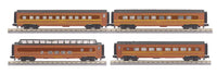 MTH  30-68091 Pennsylvania Railroad PRR 2 car 60' Streamlined Sleeper/Diner Passenger Set with 30-68092, 30-68093