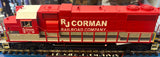 Atlas 30138412S RJ Corman (Special Run) GP38-3 Diesel Locomotive Cab # 3814 w/ ProtoSound 3.0 3 RL O SCALE NEW