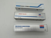 Lionel 6-12784 set of 3 intermodal containers Boston & Maine, Union Pacific UP, SCL/L&N 2 O scale Used