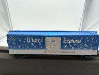 MTH Premier 20-80003E 2001 D.A.P. Christmas Box Car Winter Express. O SCALE Like New Damaged Box