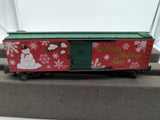 Lionel 6-48359 2005 AMERICAN FLYER HOLIDAY BOXCAR S SCALE Like New