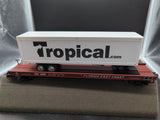 MTH Premier 20-95276 Florida East Coast Flat Car w/ 40' Trailer FEC #4204. O SCALE NEW