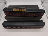 RailKing 2-Car 60' Streamlined Sleeper/Diner Passenger Set  O Scale Like New