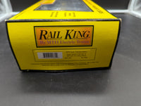 MTH Railking 30-7694 MTH Auto Transportation Auto Carrier Flat Car - MTH Transport w/Chevy Novas Car O SCALE Like New