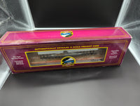 MTH Premier 20-95147 Norfolk Southern 60' Flat Car w/(4) ScaleTrax 10" Straights No. 992229 O SCALE Used Excellent