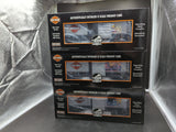 MTH Premier 20-90173 Harley-Davidson 3-Car Box Car Set (2005 V-Rod, 2005 XL 883 Sportster, 2005 Road King) O SCALE NEW