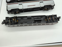 MTH Railking 30-67041 Pennsylvania 4-Car 60' Streamlined ABS Passenger Set #6530, #4001, #1124. & Garden View O SCALE Used Excellent