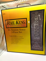MTH Railking 30-1056 Hi-tension Tower Set #3 Pc. Set. O SCALE Like New