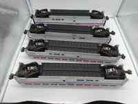 MTH Premier 20-6524 Amtrak Lounge-Cafe 4 Car SuperLiner set  o scale Like New