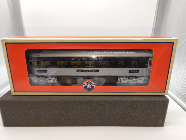 Lionel #6-35224 Wabash Bluebird observation car with box O SCALE NEW
