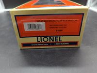 Lionel 6-29897 Great Western (GW) flat car and motorized hand car O SCALE Like New