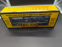 MTH Railking 30-7607L MTH Lines flatcar with convertible O SCALE Like New