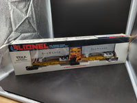 Lionel 6-16322 Sealand T.T.U.X. flatcar set O SCALE Used Excellent Damaged Box