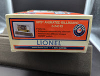 Lionel 6-34193 UPS&REG; OPERATING BILLBOARD O SCALE Like New