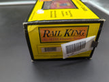 MTH Railking 30-74089 KDKA - Oval Logo Box Car - KDKA - Oval Logo O SCALE Like New damaged box