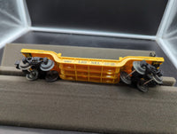 Lionel 6-16957 depressed center flatcar with Ertl die-cast case 4WD tractor AZ O SCALE Used Excellent